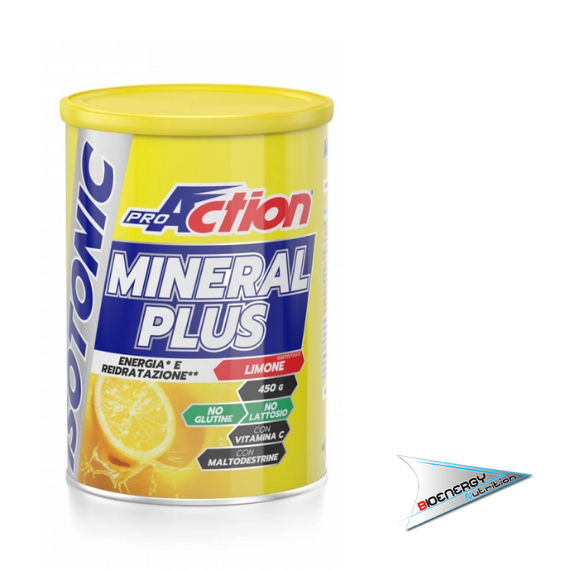 Pro Action-MINERAL PLUS ISOTONIC  Barattolo 450 gr Limone  